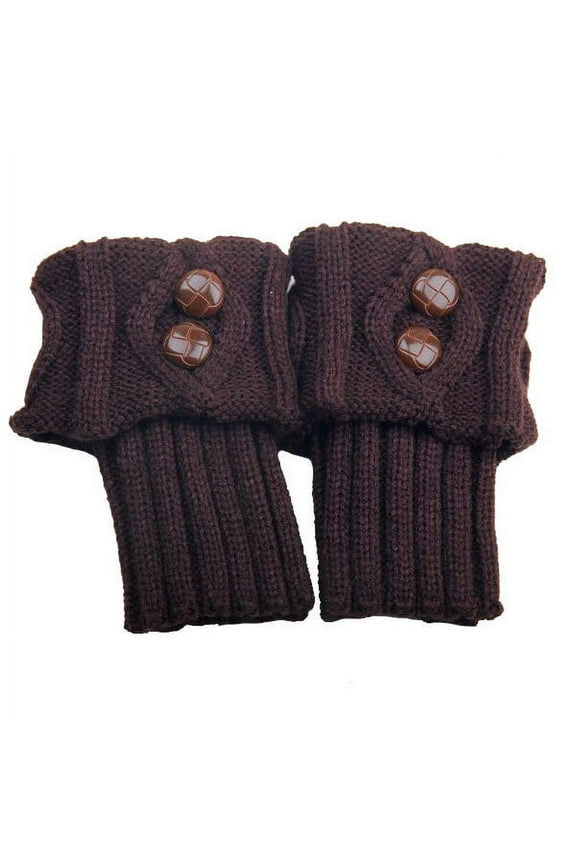 Women Boot Socks Cuffs Knitted Crochet Short Leg Warmers Winter Boot Toppers, Assorted Color