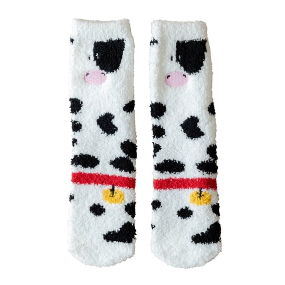 JeashCHAT Women Christmas Vintage Cotton Fashion Coral Velvet Sock Comfortable Socks