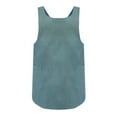thumbnail image 1 of JeashCHAT Women Cotton Linen Cross Back Apron Japanese Housework Kitchen Wrap Pinafore Clearance, 1 of 2