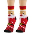 thumbnail image 1 of JeashCHAT Women Cute Christmas Vintage Printing Thicker Socks Long Sock Comfortable Socks, 1 of 4