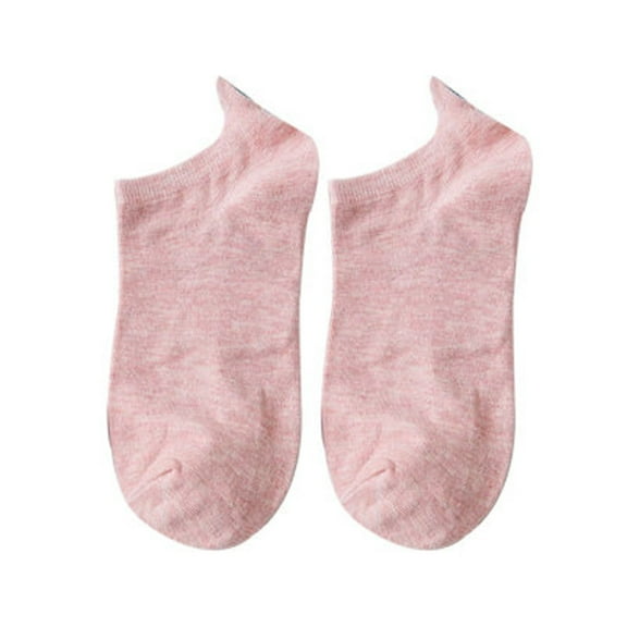 JeashCHAT Women Shortcylinder Cartoons Embroidery Towel Bottom Socks Lnvisible Ship Socks