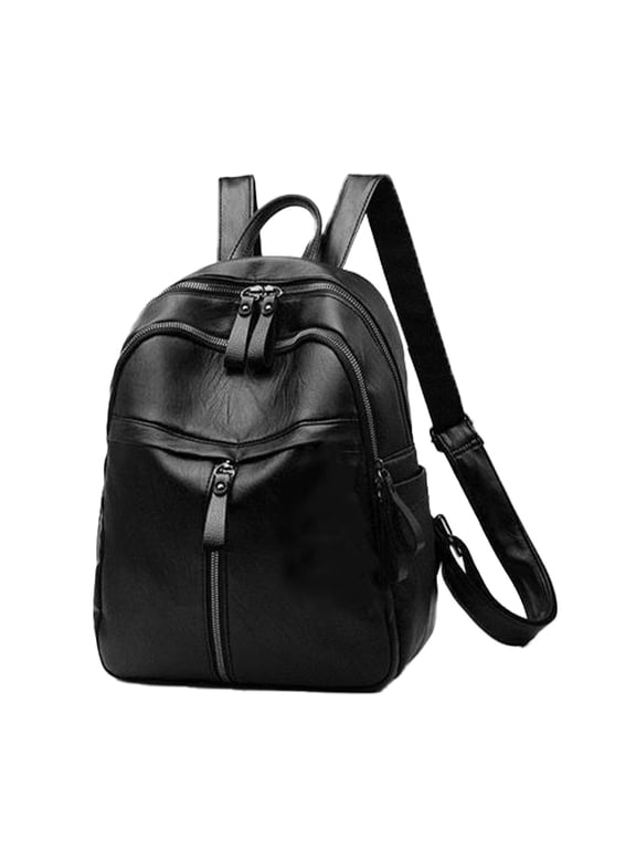 Women's Fashion Small Backpack Handbag Mini Backpack Purse Ladies Shoulder Bag Travel Bag Cute School Bookbag Black