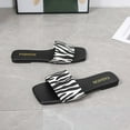 thumbnail image 1 of JeashCHAT Women's Flat Sandals Comfortable Women's Slide Sandals Fashion Square Toe Slippers Beach Flat Sandals for Women Summer, 1 of 9