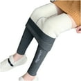 thumbnail image 1 of JeashCHAT Women's Fleece Lined Tights Casual Women Span Ladies Leggings High Waist Keep Warm Long Pants, 1 of 5