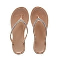 thumbnail image 1 of JeashCHAT Women's Flip Flops Summer Rhinestone Strap Casual Flat Flip Flops Sandals Slippers Thong Sandals for Swimming Pool Beach, 1 of 7