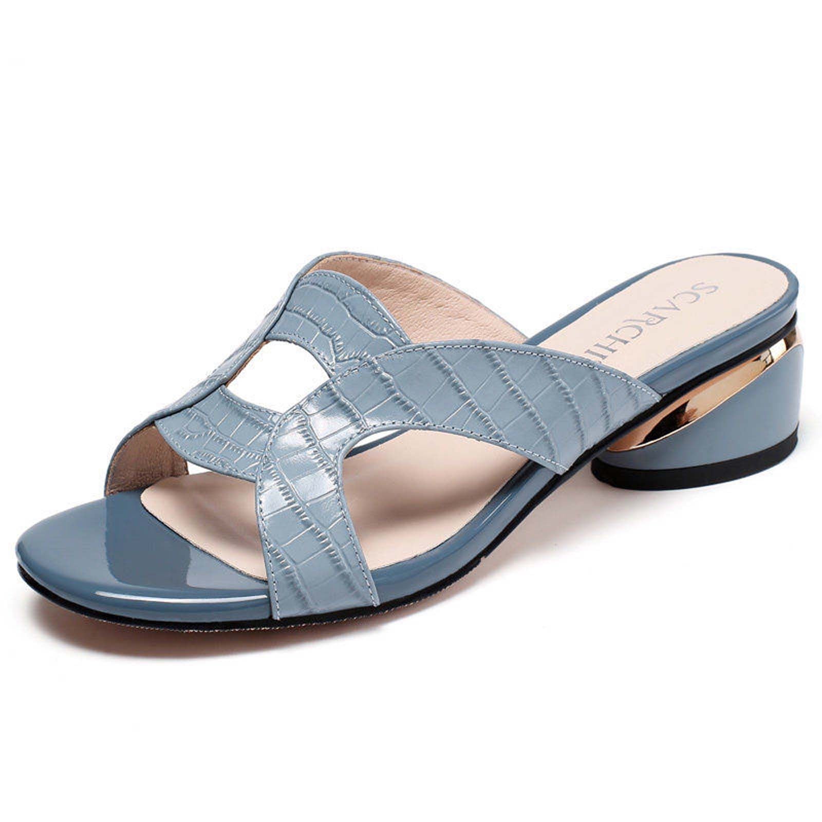 Open Toe Low Heel Holiday Sandals