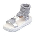 thumbnail image 1 of JeashCHAT Women's Platform Sandals Comfortable Wool Upper Slip On Trend Summer Sandals for Indoor and Outdoor, 1 of 6