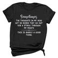 thumbnail image 1 of JeashCHAT Women's Shirt Tees Funny Cute Short Sleeve Crew Neck Letter Print T Shirt Gift Tops Blouse Gift For Couples, 1 of 6