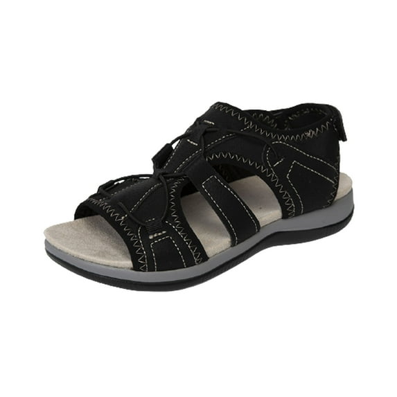 JeashCHAT Women's Sport Hiking Sandals Open Toe Summer Outdoor Athletic Walking Sandal Lightweight Comfortable Beach Sandals Water Shoes