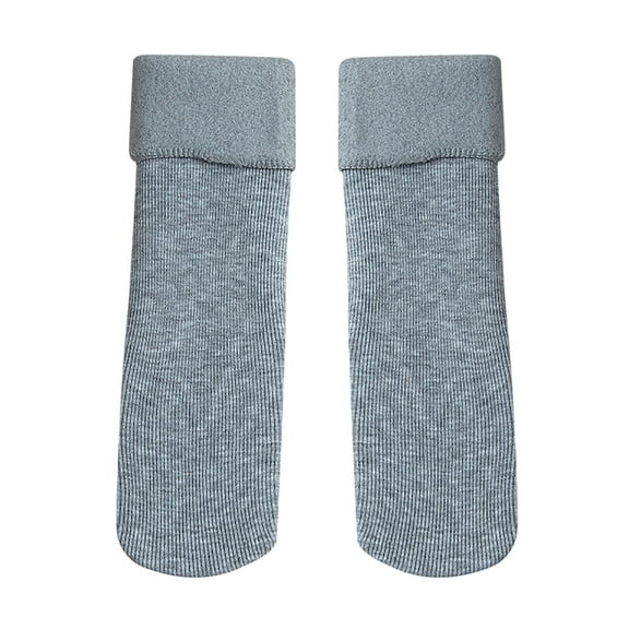 JeashCHAT Women's Winter Socks Velvet Thick Socks Warm Thick Knit Soft Vintage Casual Crew Socks Gifts