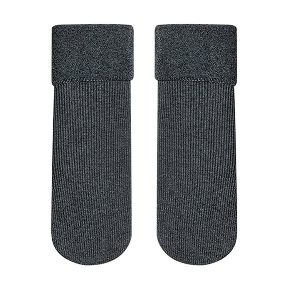 JeashCHAT Women's Winter Socks Velvet Thick Socks Warm Thick Knit Soft Vintage Casual Crew Socks Gifts