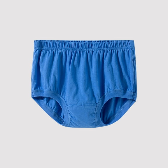 JeashCHAT Women's and Men's Cotton Briefs, Plus Size High Waist Underwear, Solid Color Soft Breathable Full Coverage Briefs for Seniors
