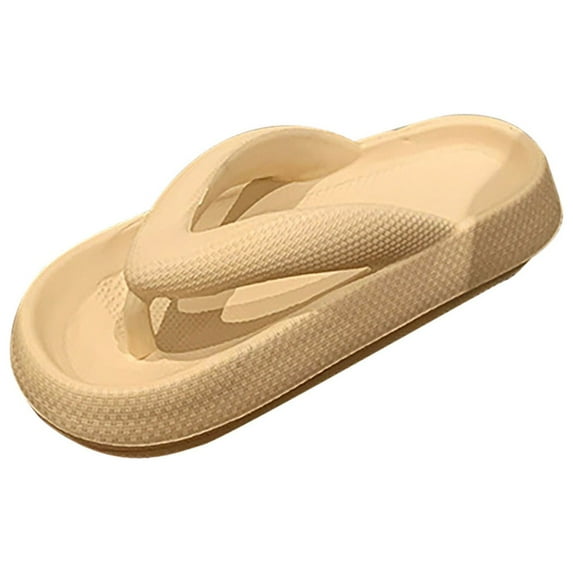 JeashCHAT Womens Flip Flops Thong Sandals Pillow Slippers for Women House Slippers Non Slip Quick Drying Thick Sole Shower Slides Bathroom Sandals
