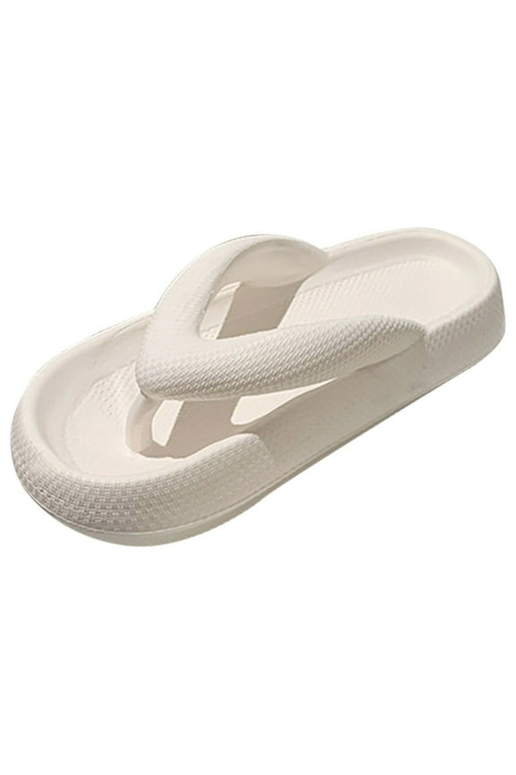 Womens Flip Flops Thong Sandals Pillow Slippers for Women House Slippers Non Slip Quick Drying Thick Sole Shower Slides Bathroom Sandals