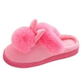 thumbnail image 1 of JeashCHAT Womens Fuzzy Slippers Cute Rabbit Ears Bunny Slippers Winter Plush Warm House Slippers Memory Foam Slippers Shoes Indoor and Outdoor, 1 of 2