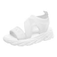 thumbnail image 1 of JeashCHAT Womens Platform Sport Hiking Sandals Lightweight Breathable Walking Sandal Comfortable Knit Summer Outdoor Athletic Sandals, 1 of 7