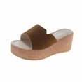 thumbnail image 1 of JeashCHAT Womens Platform Wedge Sandals Slip On Espadrille Wedges Single Strap Slide Sandals Casual Open Toe Beach Summer Sandals, 1 of 3