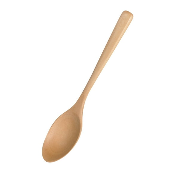 JeashCHAT Wooden Spoon Fork Bamboo Kitchen Cooking Utensil Tools Soup-Teaspoon Tableware
