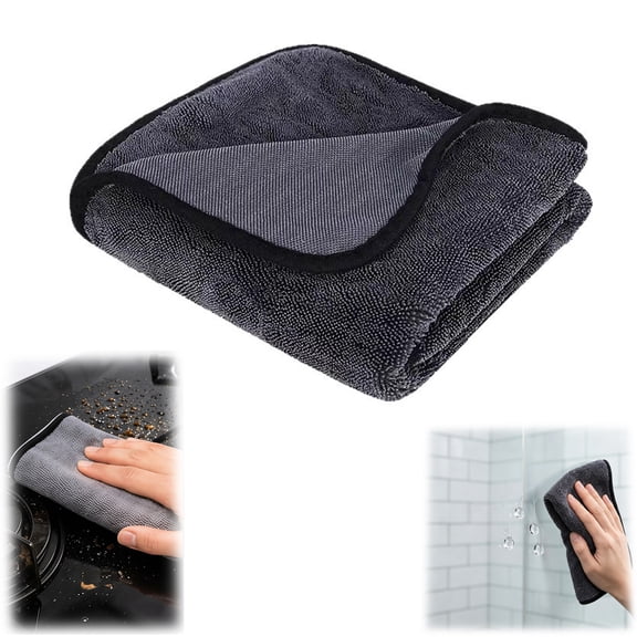 Jeaver Window Cleaning Cloth XXL, Microfiber Magic Cloth for Glass, Streak Free Reusable 24x16 Inch Towel(1PCS)