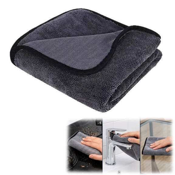 JeaverCloth High Density Microfiber Window Cleaning Cloth, Lint‑Free Streak‑Free Reusable Towel for Sliding Doors, Mirrors and Home Glass Surfaces