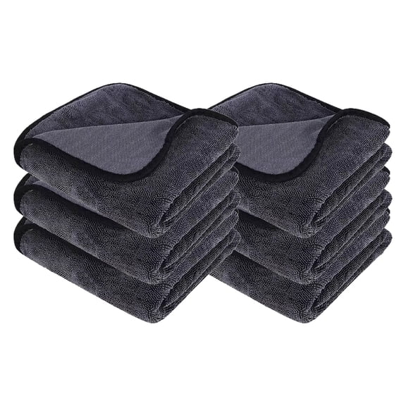 JeaverCloth Microfiber Window Cleaning Cloth, Streak-Free, Reusable (6PCS)