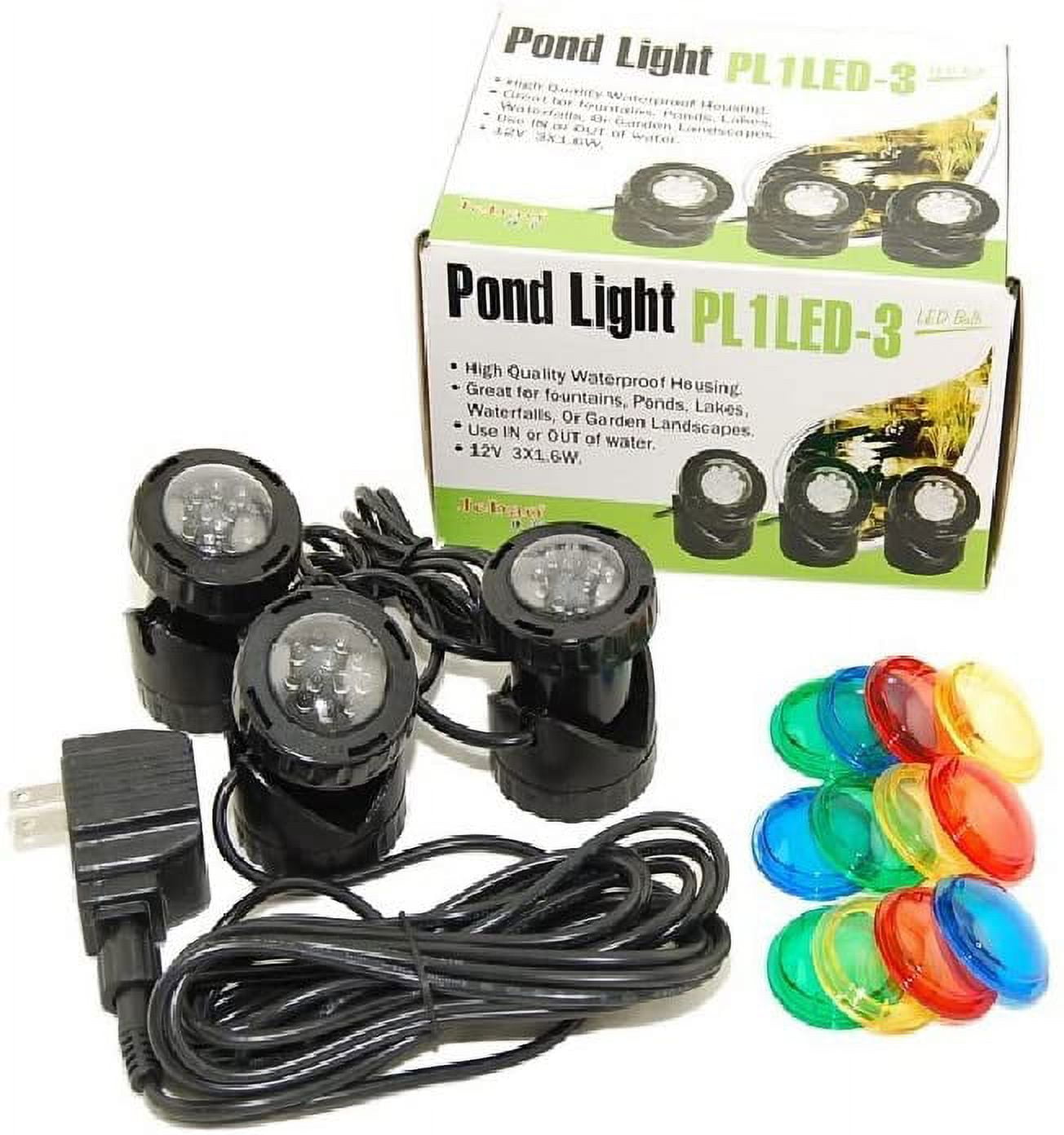 Jebao 12V Low Voltage Submersible LED Pond Light with Photocell Sensor