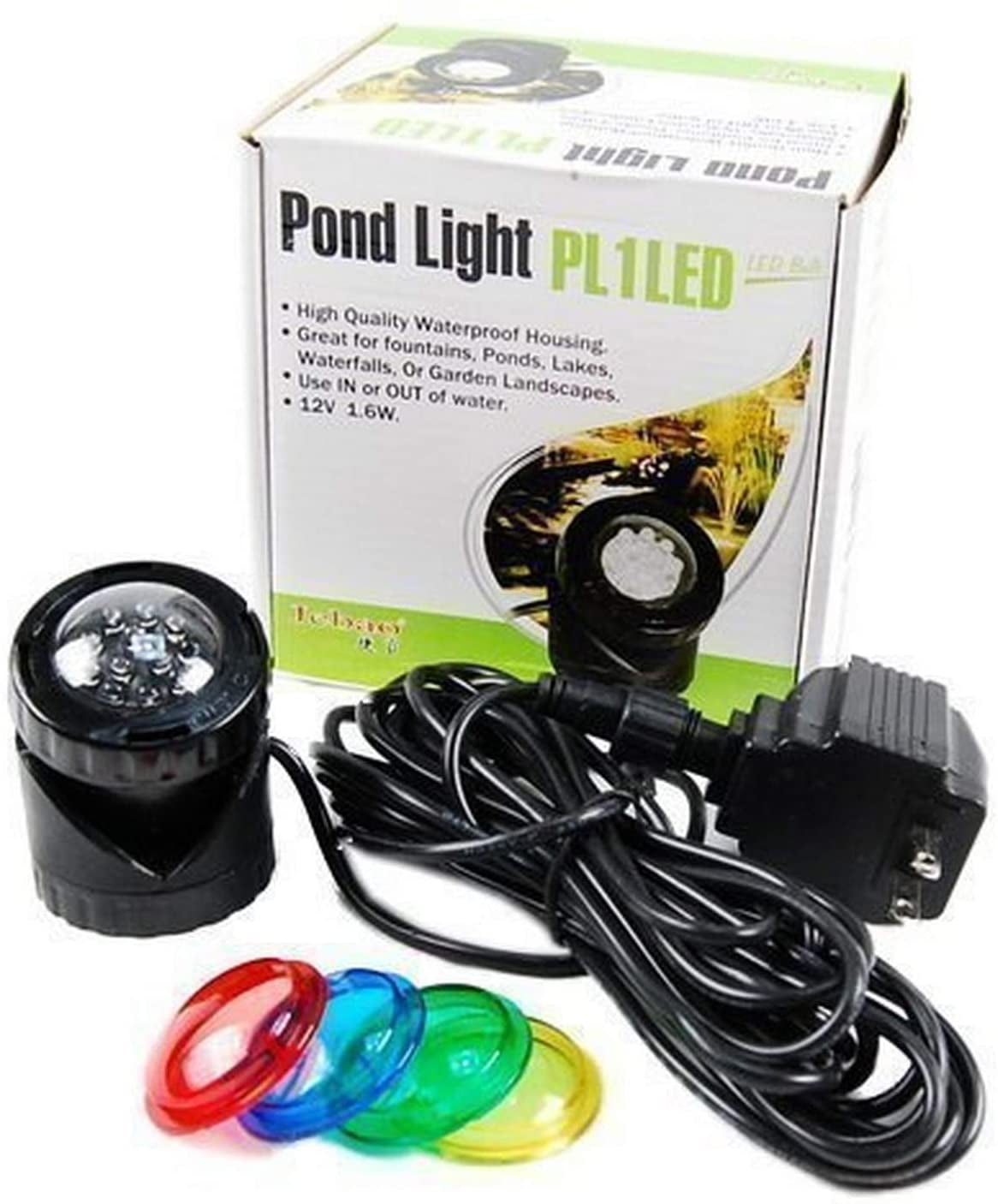 Jebao 12V PL1LED Submersible Led Pond Light with Photocell Sensor ...