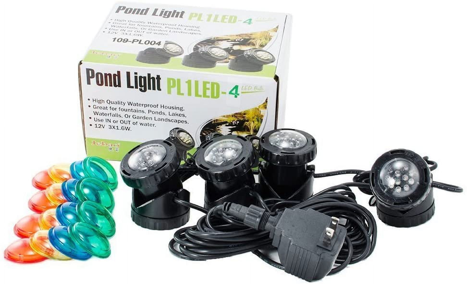 Jebao 12v Low Voltage Submersible LED Pond Light with Photcell Sensor