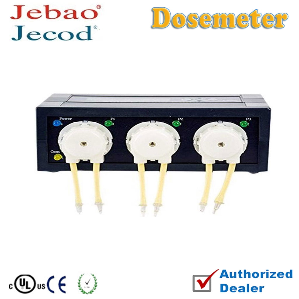 Black Programmable Auto Dosing Pump with 3 Channels