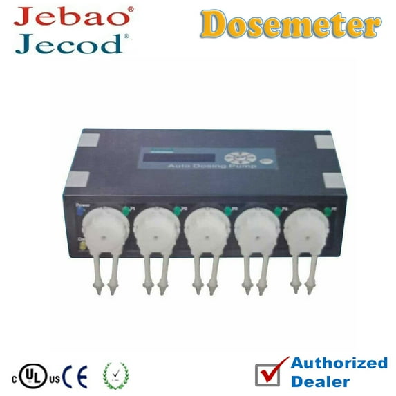 Jebao/Jecod DP-5 DP5 5-Channel Auto Dosing Pump Automatic Doser for Reef aquarium elements, 2lb (Pet-Filter-DP5)