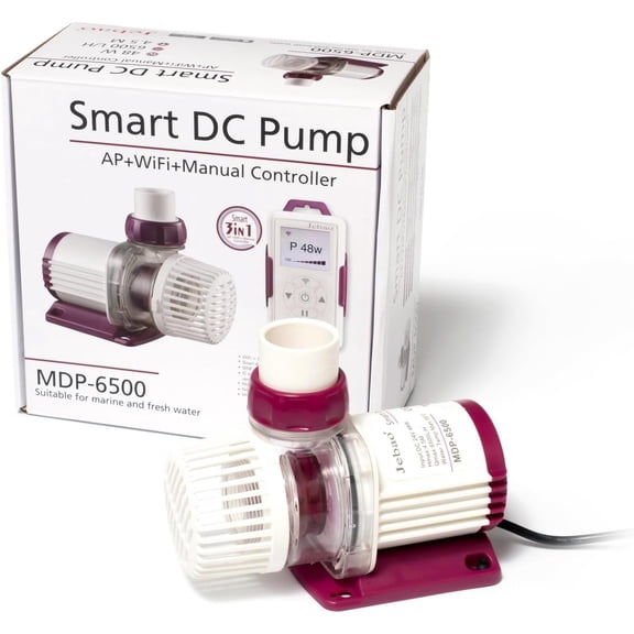 Jebao MDP-6500 Smart DC Pump with LCD Display Controller for Saltwater Tank, 1717gph