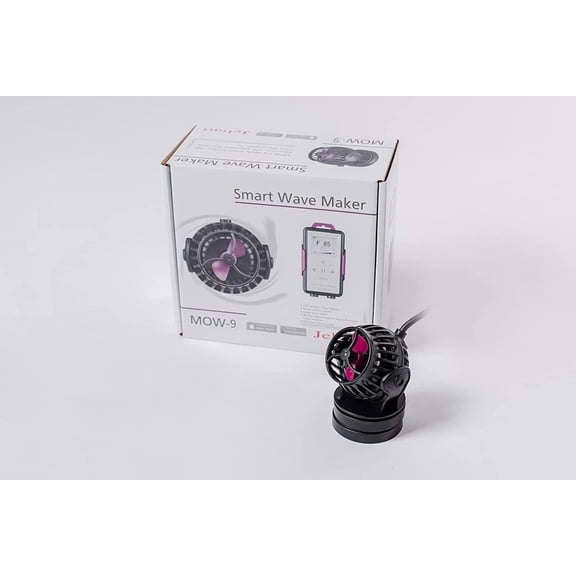 Jebao MOW-9 Smart Wave Maker with LCD Display Controller for Saltwater Tank Magnetic Base, 2377gph
