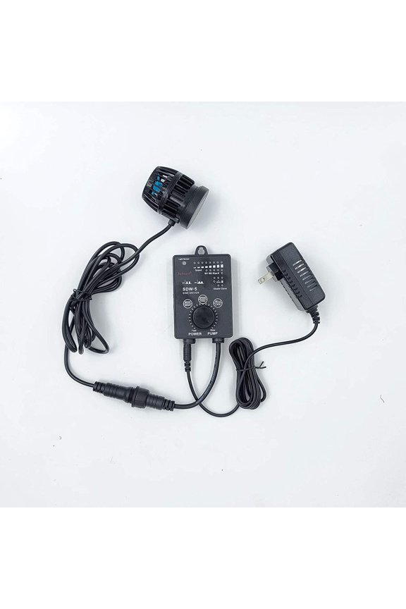 Jebao SDW-5 Wave Maker Flow Pump with Controller for Marine Reef Aquarium, 1320gph