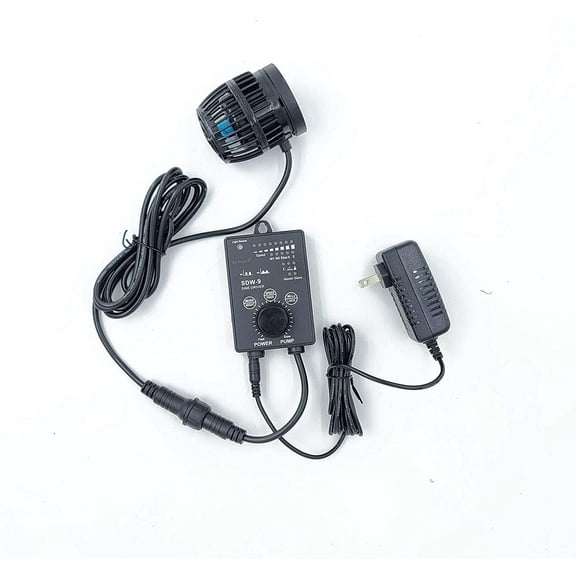 Jebao SDW-9 Wave Maker Flow Pump with Controller for Marine Reef Aquarium, 2377gph