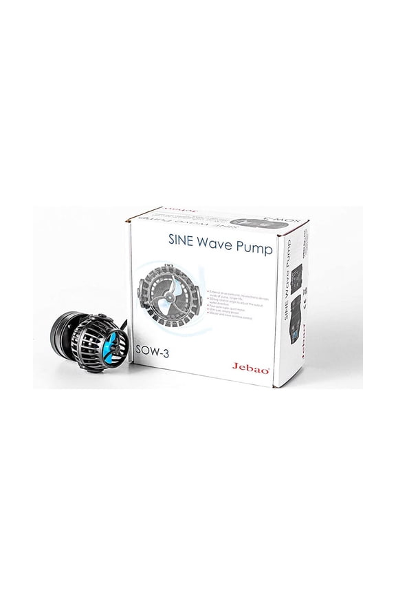 Jebao SOW-3 Wave Maker Flow Pump with Controller for Marine Reef Aquarium, 792gph