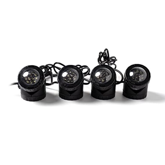 Jebao Submersible LED Pond Light with Photcell Sensor, Set of 3