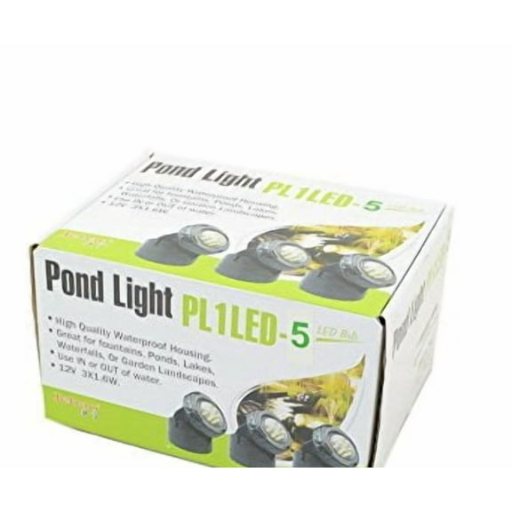 Jebao Submersible LED Pond Light with Photcell Sensor, Set of 5