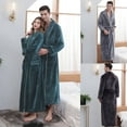 thumbnail image 1 of Jebong Night Gown Prime On Sale!‎2022 Autumn And Winter Thickening And Lengthening Flannel Warmth Beibei Fleece Men's And Women's Pajamas Bathrobe, 1 of 3