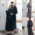 thumbnail image 1 of Jebong Women Clothing Christmas & Women Clothing Valentine's Day!2022 Autumn And Winter Thickening And Lengthening Flannel Warmth Beibei Fleece Men's And Women's Pajamas Bathrobe, 1 of 5