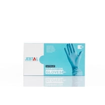 Jebtal 5 Mil Nitrile Medical Exam Gloves, Latex-Free, Disposable, Multipurpose, Comfortable Fit - L