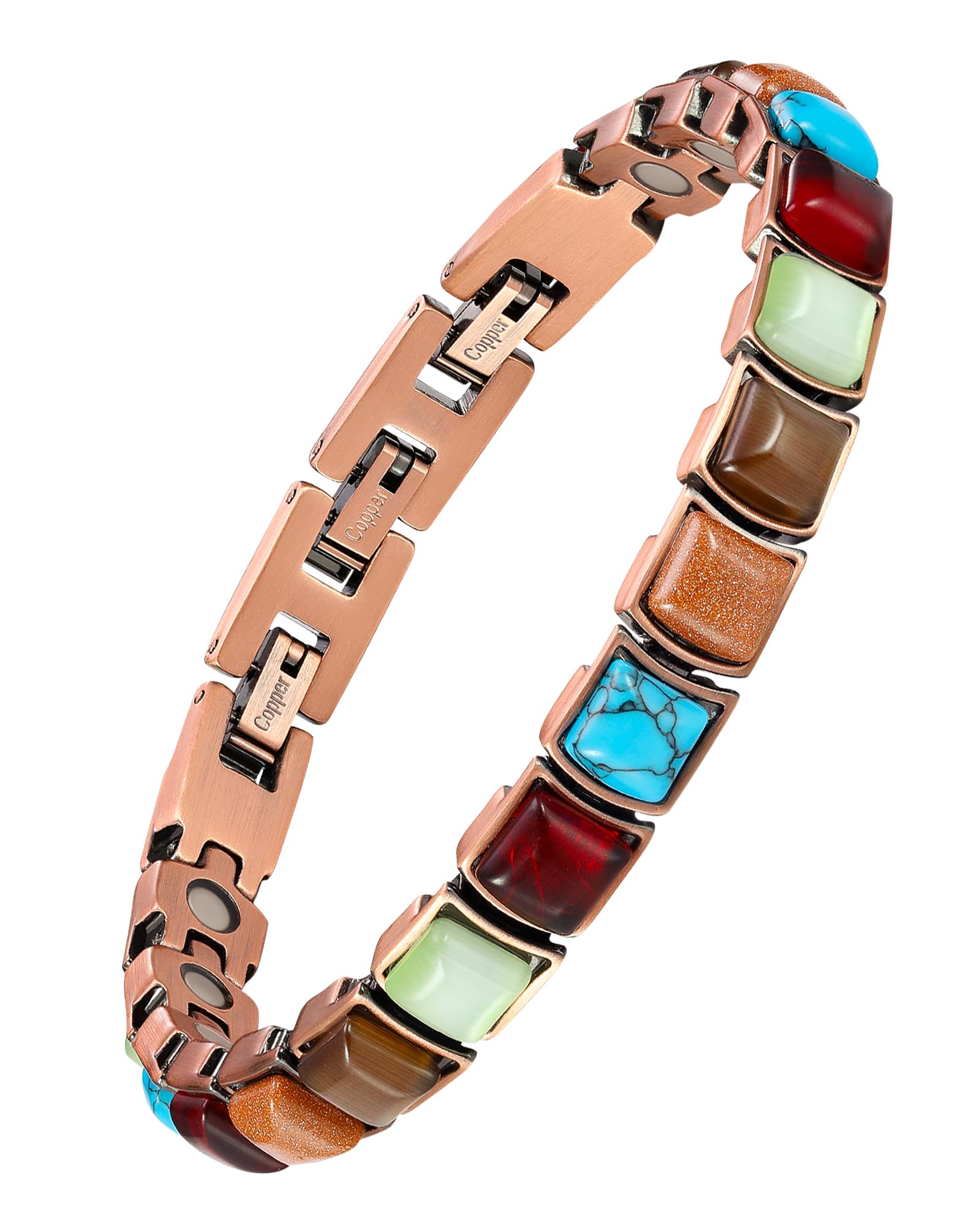 Jecanori Copper Bracelets for Women, Effective Turquoise