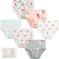 thumbnail image 1 of Jeccie Kids Baby Girls Lovely 100% Cotton Briefs, Soft Underwear 6-Pack,#E for 3-4 Years, 1 of 10