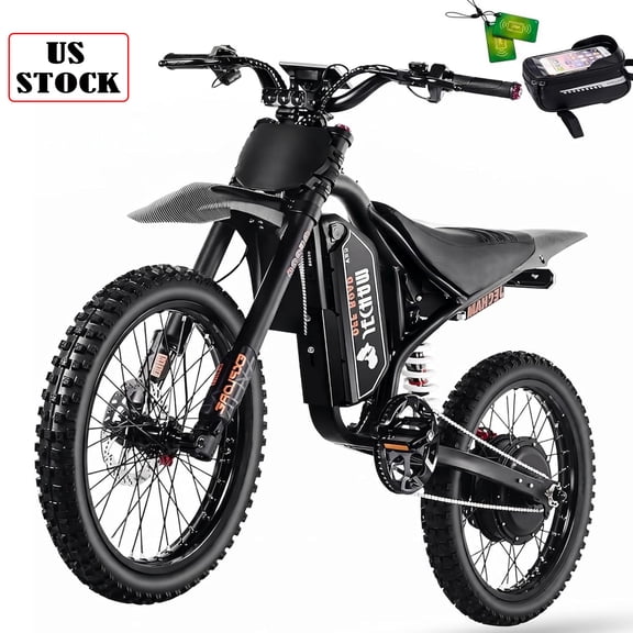 Jecham QF200pro Peak 4700W Electric Dirt Bike for Adults,Top 50MPH, 60V 32Ah ,19" Non-Slip Tires, Dual Suspension, NFC Anti-Theft, Dual Hydraulic Brakes