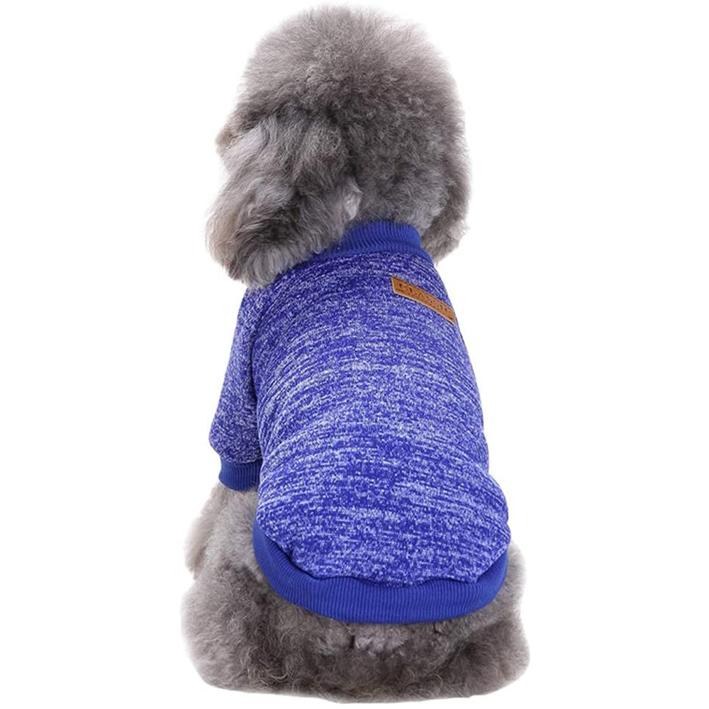 Jecikelon Pet Dog Clothes Knitwear Dog Sweater Soft Thickening Warm Pup