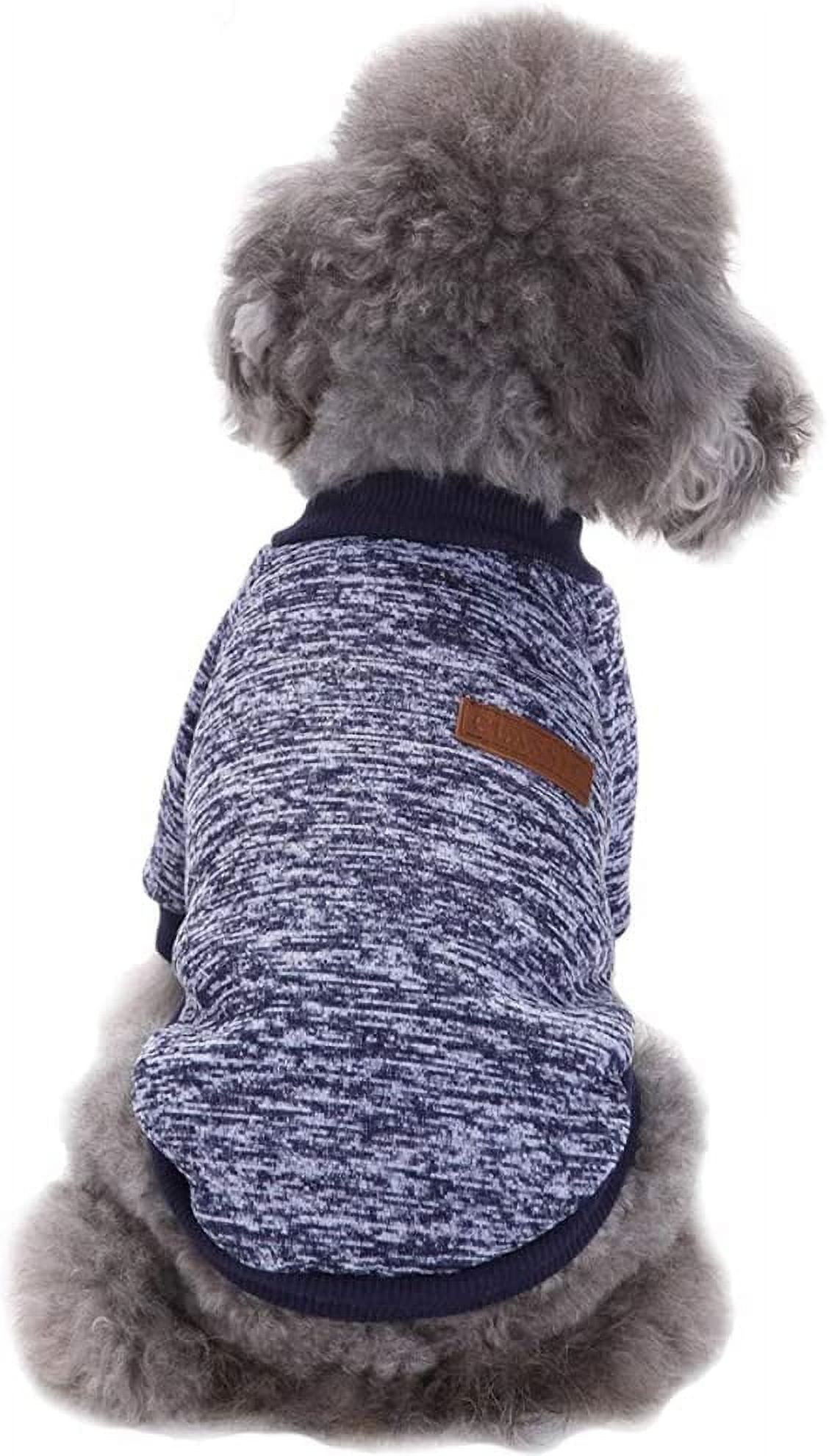 Jecikelon Pet Dog Clothes Knitwear Dog Sweater Soft Thickening Warm Pup