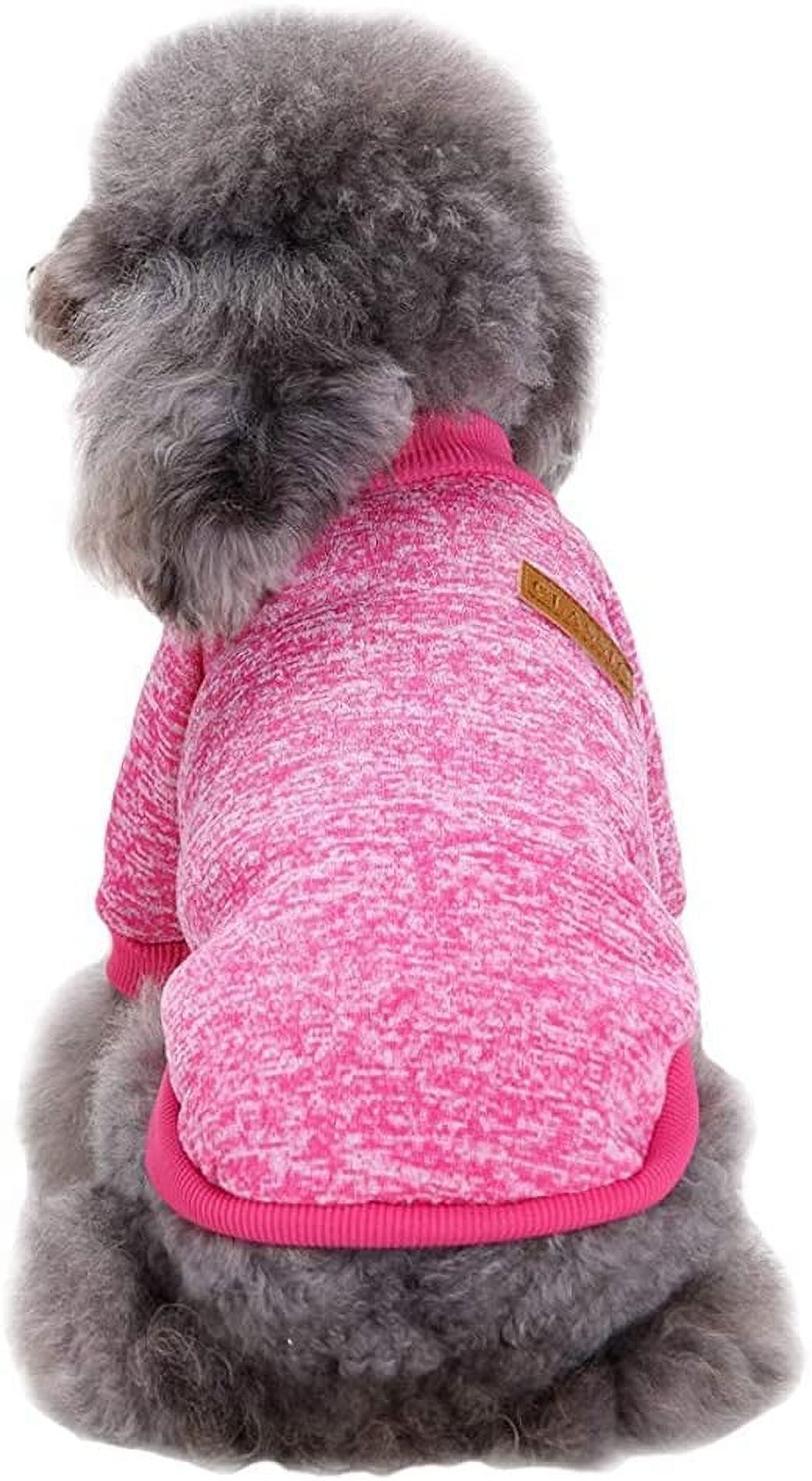 Jecikelon Pet Dog Clothes Knitwear Dog Sweater Soft Thickening Warm Pup