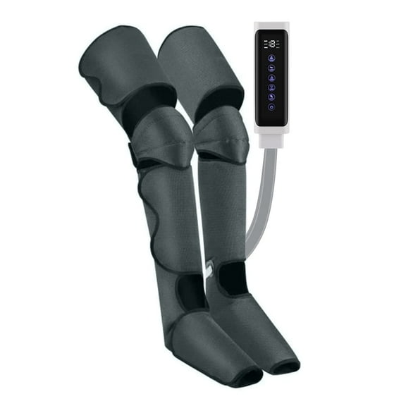 JeckyBro Leg Massager,Leg Air Compression Massager with Heat Calf Foot Knee Massager with Handheld Controller