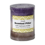 Jeco 3 x 4 in. Sand Scented Pillar Candle, Purple