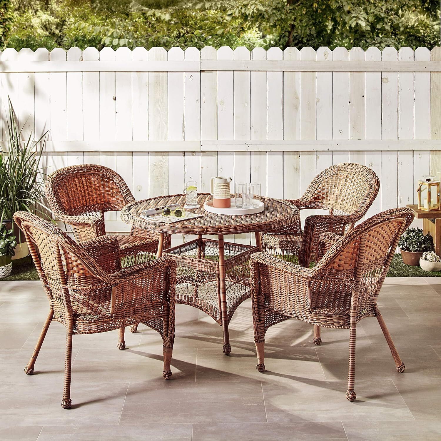 Patio Dining Canvas Cambridge Casual Dining Set Jeco Piece Resin
