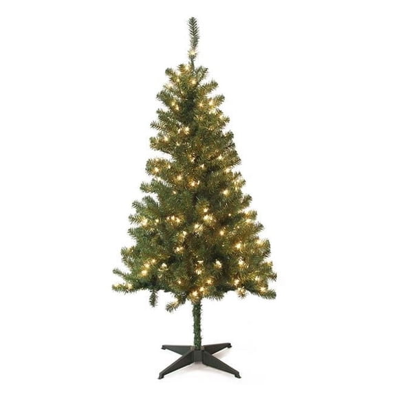 Jeco 5' Pre-Lit Artificial Christmas Tree with 200 Clear Lights and 370 ...
